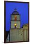 Bell Tower of the Santa Barbara Mission Church-Bruce Burkhardt-Framed Premium Photographic Print