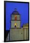 Bell Tower of the Santa Barbara Mission Church-Bruce Burkhardt-Framed Premium Photographic Print