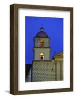 Bell Tower of the Santa Barbara Mission Church-Bruce Burkhardt-Framed Photographic Print