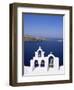 Bell Tower on Christian Church, Oia (Ia), Santorini (Thira), Aegean Sea, Greece-Sergio Pitamitz-Framed Photographic Print