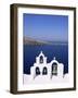 Bell Tower on Christian Church, Oia (Ia), Santorini (Thira), Aegean Sea, Greece-Sergio Pitamitz-Framed Photographic Print