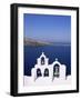 Bell Tower on Christian Church, Oia (Ia), Santorini (Thira), Aegean Sea, Greece-Sergio Pitamitz-Framed Photographic Print