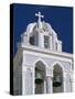 Bell tower, Santorin, Greece-Murat Taner-Stretched Canvas