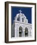 Bell tower, Santorin, Greece-Murat Taner-Framed Photographic Print