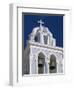 Bell tower, Santorin, Greece-Murat Taner-Framed Photographic Print