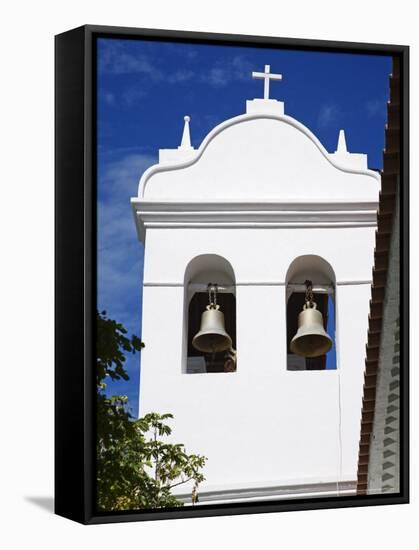 Bell Tower, Santuario Santisimo Cristo Del Buen Viaje, Pampatar City, Venezuela-Richard Cummins-Framed Stretched Canvas
