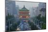 Bell Tower, Views from Atop City Wall, Xi'An, China-Stuart Westmorland-Mounted Photographic Print