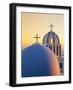 Bell Towers of Orthodox Church Overlooking the Caldera in Fira, Santorini (Thira)-Gavin Hellier-Framed Photographic Print