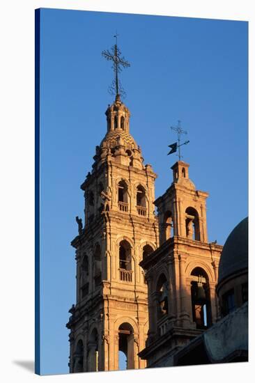 Bell Towers of San Sebastian Church-Danny Lehman-Stretched Canvas