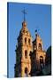 Bell Towers of San Sebastian Church-Danny Lehman-Stretched Canvas