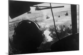 Bell Uh-1 Huey Squadron Firing on Vietcong-Dirck Halstead-Mounted Photographic Print