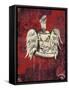 Bell with Wings-Whoartnow-Framed Stretched Canvas