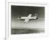 Bell X-1 In Flight, the First Supersonic Aircraft-u.s. Air Force-Framed Photographic Print