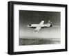 Bell X-1 In Flight, the First Supersonic Aircraft-u.s. Air Force-Framed Photographic Print