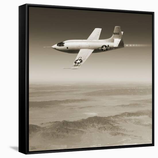 Bell X-1 Supersonic Aircraft-Detlev Van Ravenswaay-Framed Stretched Canvas
