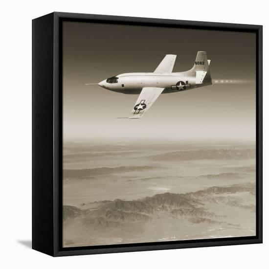 Bell X-1 Supersonic Aircraft-Detlev Van Ravenswaay-Framed Stretched Canvas