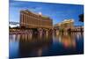 Bellagio and Caesars Palace Reflections at Dusk, the Strip, Las Vegas, Nevada, Usa-Eleanor Scriven-Mounted Photographic Print