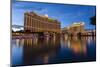 Bellagio and Caesars Palace Reflections at Dusk, the Strip, Las Vegas, Nevada, Usa-Eleanor Scriven-Mounted Photographic Print