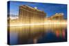 Bellagio and Caesars Palace Reflections at Dusk with Fountains, the Strip, Las Vegas, Nevada, Usa-Eleanor Scriven-Stretched Canvas