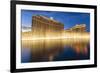 Bellagio and Caesars Palace Reflections at Dusk with Fountains, the Strip, Las Vegas, Nevada, Usa-Eleanor Scriven-Framed Photographic Print