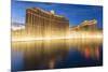 Bellagio and Caesars Palace Reflections at Dusk with Fountains, the Strip, Las Vegas, Nevada, Usa-Eleanor Scriven-Mounted Photographic Print