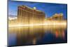 Bellagio and Caesars Palace Reflections at Dusk with Fountains, the Strip, Las Vegas, Nevada, Usa-Eleanor Scriven-Mounted Photographic Print