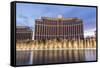 Bellagio at Dusk with Fountains, the Strip, Las Vegas, Nevada, Usa-Eleanor Scriven-Framed Stretched Canvas