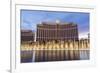 Bellagio at Dusk with Fountains, the Strip, Las Vegas, Nevada, Usa-Eleanor Scriven-Framed Photographic Print