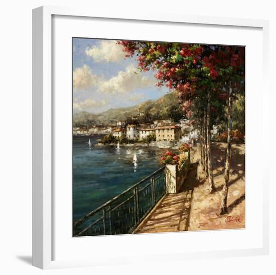 Bellagio Harbor-Paline-Framed Art Print