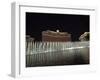 Bellagio Hotel at Night with its Famous Fountains, the Strip, Las Vegas, Nevada, USA-Robert Harding-Framed Photographic Print