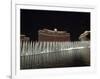 Bellagio Hotel at Night with its Famous Fountains, the Strip, Las Vegas, Nevada, USA-Robert Harding-Framed Photographic Print