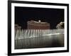 Bellagio Hotel at Night with its Famous Fountains, the Strip, Las Vegas, Nevada, USA-Robert Harding-Framed Photographic Print