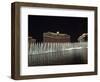 Bellagio Hotel at Night with its Famous Fountains, the Strip, Las Vegas, Nevada, USA-Robert Harding-Framed Photographic Print