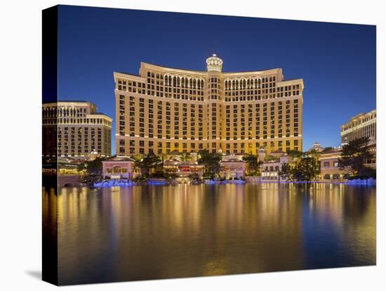 Bellagio Hotel, Lake Bellagio, Strip, South Las Vegas Boulevard, Las Vegas, Nevada, Usa-Rainer Mirau-Stretched Canvas