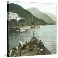 Bellagio (Italy), Hotel at the Edge of Lake Como-Leon, Levy et Fils-Stretched Canvas