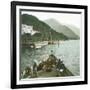 Bellagio (Italy), Hotel at the Edge of Lake Como-Leon, Levy et Fils-Framed Photographic Print