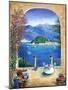 Bellagio Lake Como, From the Terrace-Marilyn Dunlap-Mounted Art Print