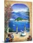 Bellagio Lake Como, From the Terrace-Marilyn Dunlap-Mounted Art Print