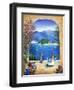 Bellagio Lake Como, From the Terrace-Marilyn Dunlap-Framed Art Print