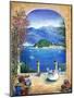 Bellagio Lake Como, From the Terrace-Marilyn Dunlap-Mounted Art Print