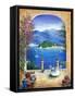 Bellagio Lake Como, From the Terrace-Marilyn Dunlap-Framed Stretched Canvas