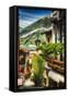 Bellagio Street View, Lake Como, Italy-George Oze-Framed Stretched Canvas