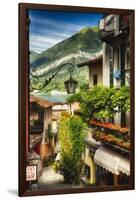 Bellagio Street View, Lake Como, Italy-George Oze-Framed Photographic Print