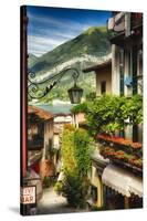 Bellagio Street View, Lake Como, Italy-George Oze-Stretched Canvas