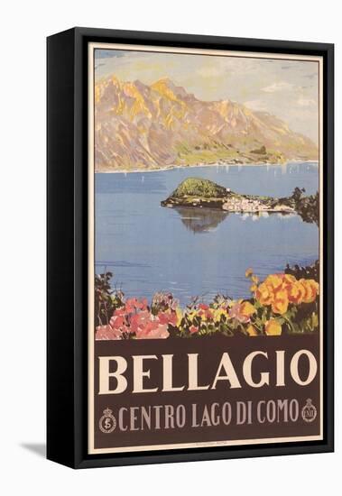 Bellagio Travel Poster-null-Framed Stretched Canvas