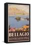 Bellagio Travel Poster-null-Framed Stretched Canvas