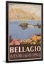 Bellagio Travel Poster-null-Framed Art Print