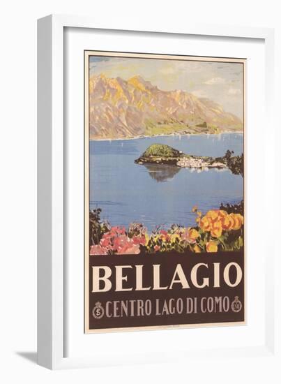 Bellagio Travel Poster-null-Framed Premium Giclee Print