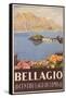 Bellagio Travel Poster-null-Framed Stretched Canvas