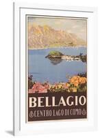 Bellagio Travel Poster-null-Framed Art Print